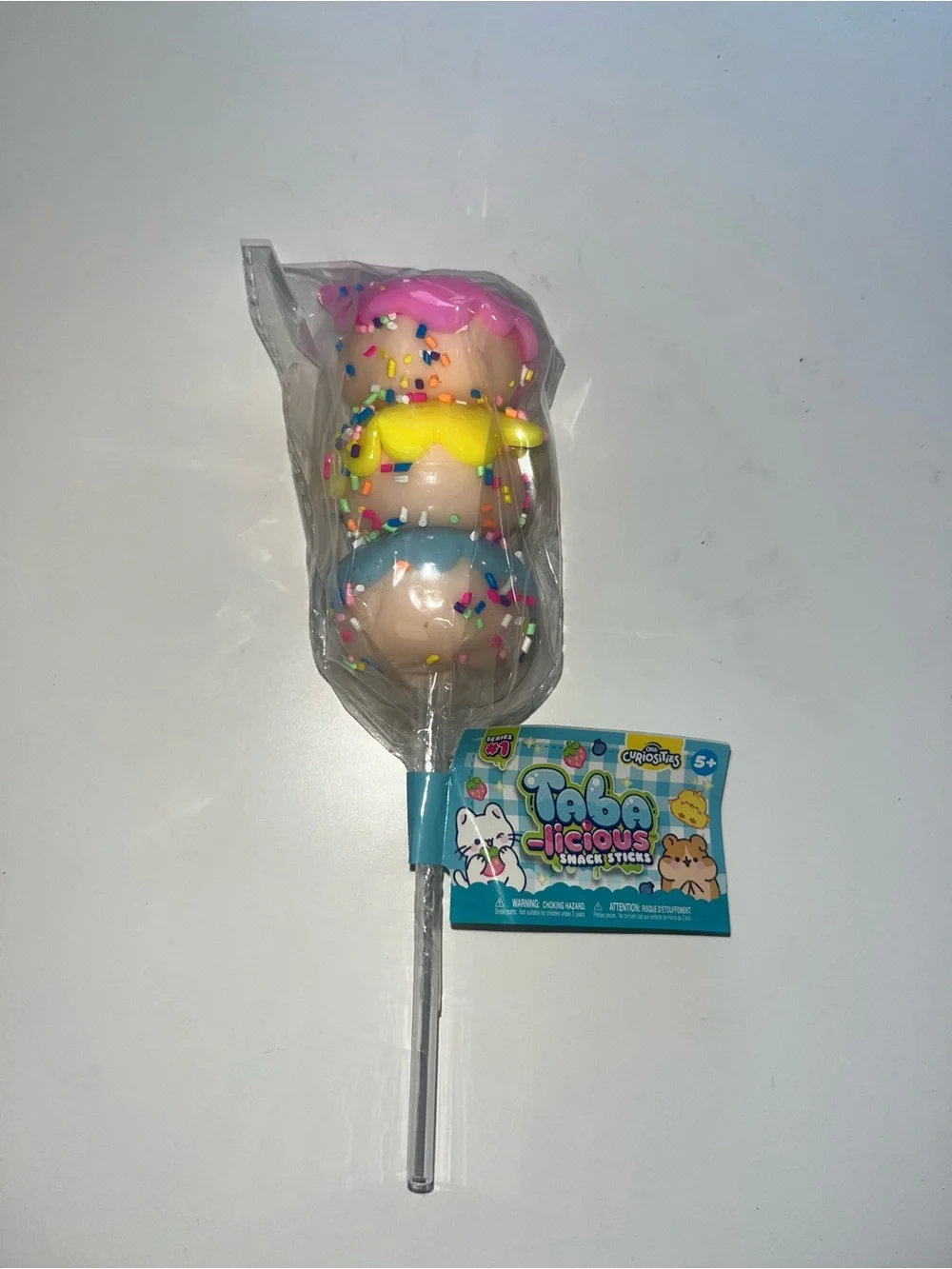 Plush Lollipop Stack Toy - Pink, Yellow, Blue